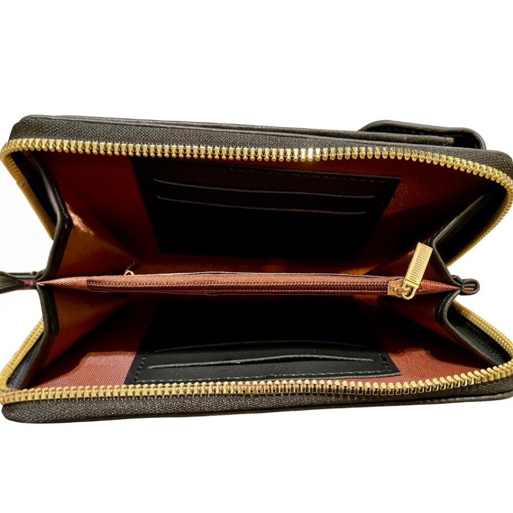 Forever Lovely Black Clutch with Detachable Crossbody Strap
